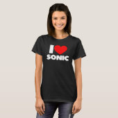 I Liebe Heart Sonic T-Shirt (Vorne ganz)
