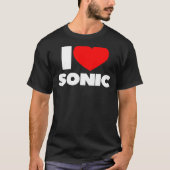 I Liebe Heart Sonic T-Shirt (Vorderseite)