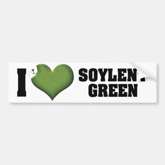 I Liebe Heart Soylent Green Autoaufkleber (Vorne)
