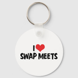 I Liebe Heart Swap Meetings - Flea Market Lover Schlüsselanhänger