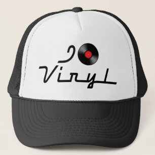 I Liebe Heart Vinyl - DJ Record Album Lover Truckerkappe