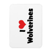I Liebe Heart Wolverines Magnet (Vertikal)