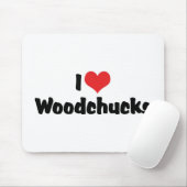 I Liebe Heart Woodchucks Mousepad (Mit Mouse)