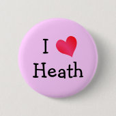 I Liebe Heath Button (Vorderseite)