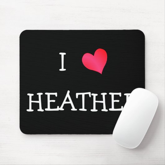 I Liebe Heather Mousepad (Mit Mouse)