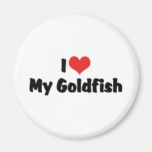 I Liebe Hebe My Goldfish - Aquarium Fish Lover Magnet