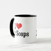 I Liebe Hebe My Soaps - Soap Opera Lover Tasse (Vorderseite Links)