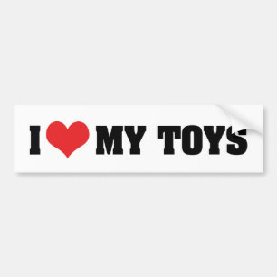 I Liebe Hecht My Toys - Spielzeug Lover Autoaufkleber
