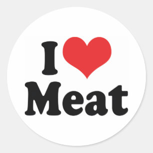 I Liebe Hefefleisch - Beef Steak GRILLEN Lover Runder Aufkleber