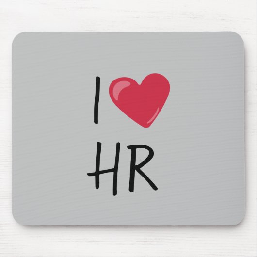 I Liebe Heft Personalwesen Bürogeschenk Mousepad (Vorne)
