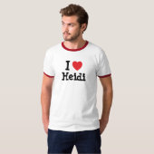 I Liebe Heidi Herzstück T - Shirt (Vorne ganz)
