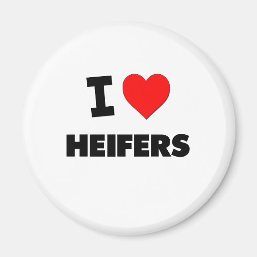 I Liebe Heifers Magnet (Vorne)