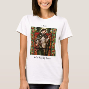 I Liebe Heilige Rose der Lima T-Shirt