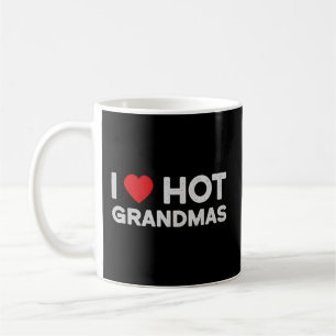 I Liebe Heiße Grandmas Rotes Herz Liebe Oma Kaffeetasse