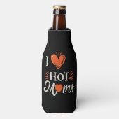 I Liebe heiße Mamas ich Herz heiße Mamas gestört R Flaschenkühler (Flaschenvorderseite)
