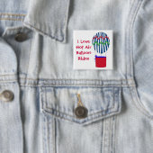 I Liebe Heißluftballonfahrten Button (Beispiel)