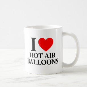 I Liebe Heißluftballons Kaffeetasse
