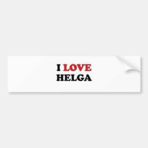 I Liebe Helga Autoaufkleber