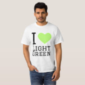 I Liebe hellgrün T-Shirt (Vorne ganz)