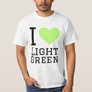 I Liebe hellgrün T-Shirt