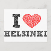 I Liebe Helsinki Postkarte (Vorderseite)