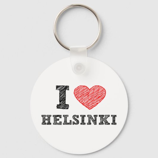 I Liebe Helsinki Schlüsselanhänger (Vorderseite)