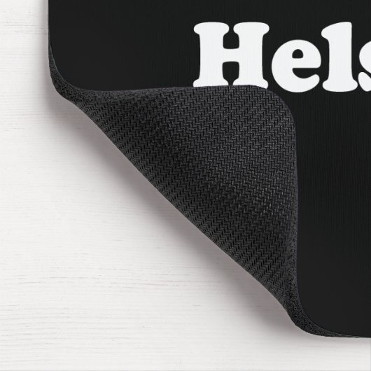 I Liebe-Helsinki-T-Shirt Weiß-T-Shirt Mousepad (Ecke)