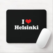 I Liebe-Helsinki-T-Shirt Weiß-T-Shirt Mousepad (Mit Mouse)