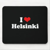 I Liebe-Helsinki-T-Shirt Weiß-T-Shirt Mousepad (Vorne)