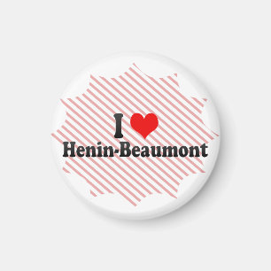 I Liebe Henin-Beaumont, Frankreich Magnet