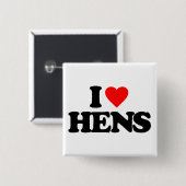 I LIEBE-HENNEN BUTTON (Vorne & Hinten)