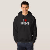 I LIEBE-HENNEN HOODIE (Vorne ganz)