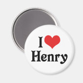 I Liebe Henry Magnet (Vorderseite/Rückseite)