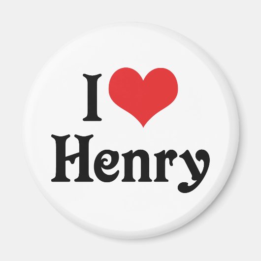 I Liebe Henry Magnet (Vorne)