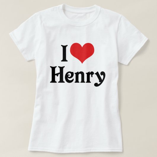 I Liebe Henry T-Shirt (Design vorne)