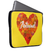 I Liebe Herbst, Bold - Red Aspen Leaf Herz 1 Laptopschutzhülle (Vorne Rechts)