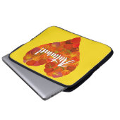 I Liebe Herbst, Bold - Red Aspen Leaf Herz 1 Laptopschutzhülle (Vorne Knopf)