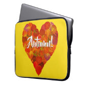 I Liebe Herbst, Bold - Red Aspen Leaf Herz 1 Laptopschutzhülle (Vorderseite Links)
