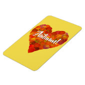 I Liebe Herbst, Bold - Red Aspen Leaf Herz 1 Magnet (Linke Seite)