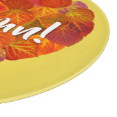 I Liebe Herbst, Bold - Red Aspen Leaf Herz 1 Schneidebrett (Ecke)