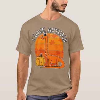 I Liebe Herbst Dinosaurier, Fall Diplodocus, Herbs T-Shirt
