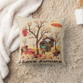 I Liebe-Herbst - Fall-Landschaft Kissen (Decke)