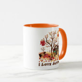 I Liebe-Herbst - Fall-Landschaft Tasse (VorderseiteRechts)