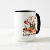 I Liebe-Herbst - Fall-Landschaft Tasse (VorderseiteRechts)