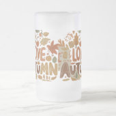 I Liebe Herbst Mattglas Bierglas (Mittel)