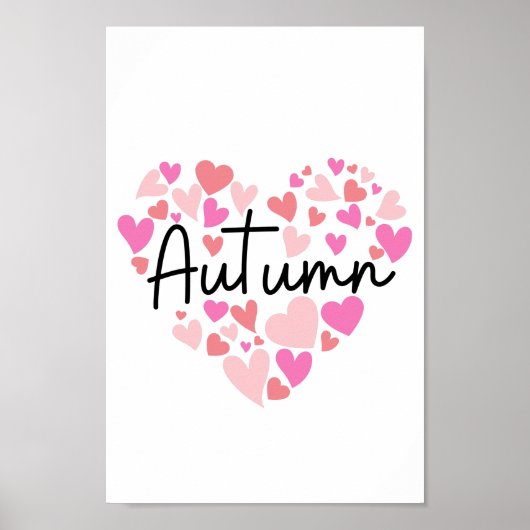 I Liebe Herbst Poster (Vorne)