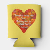 I Liebe Herbst - Red Aspen Leaf Herz 1, Brontë Zit Dosenkühler (Rückseite)