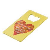 I Liebe Herbst - Red Aspen Leaf Herz 1, Brontë Zit Geldbeutel Flaschenöffner (Rückseite Schrägansicht)