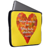 I Liebe Herbst - Red Aspen Leaf Herz 1, Brontë Zit Laptopschutzhülle (Vorne Rechts)