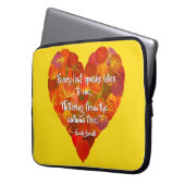 I Liebe Herbst - Red Aspen Leaf Herz 1, Brontë Zit Laptopschutzhülle (Vorderseite Links)